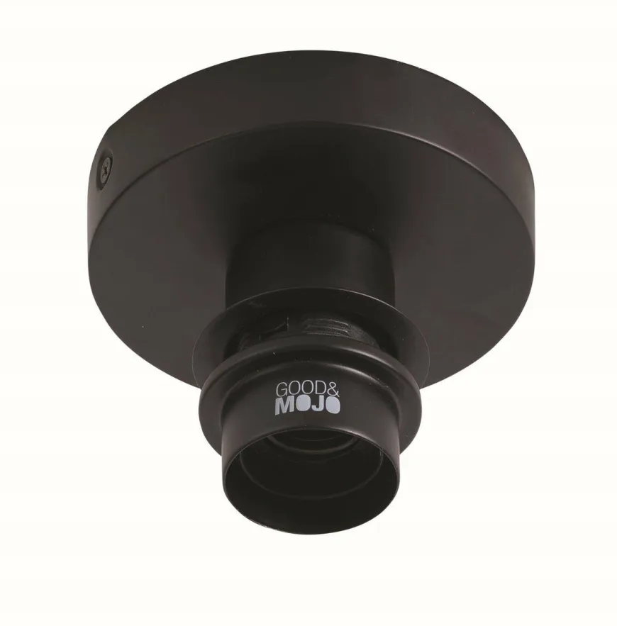 Good&Mojo Plafondlamp Ibiza wavy S zwart