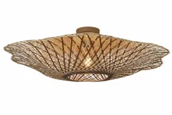 Good&Mojo Plafondlamp Madura bamboe ø87x20cm naturel bruin L
