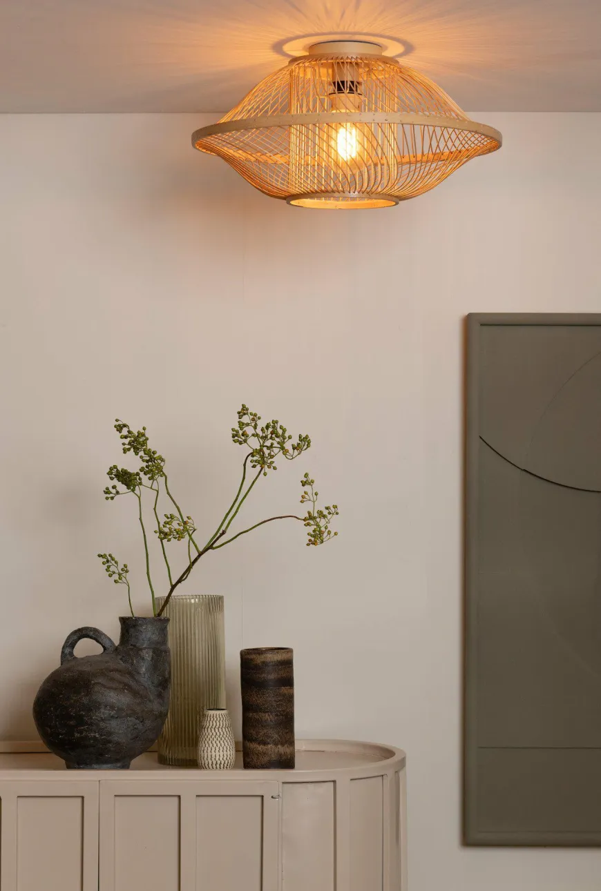 Good&Mojo Plafondlamp Maui bamboe naturel S