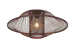 Good&Mojo Plafondlamp Maui bamboe ø70xh.30cm burgundy L