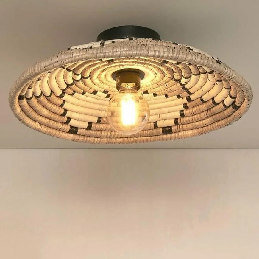 Good&Mojo Plafonniere Andros dia. 45cm naturel/wit