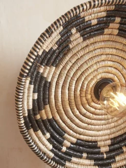 Good&Mojo Plafonniere Andros dia. 45cm zwart/naturel