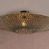 Good&Mojo Plafonniere Bali bamboe dia 87 x 20 cm zwart/naturel L