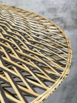 Good&Mojo Plafonniere Bali bamboe dia. 60 x 15 cm zwart/naturel M