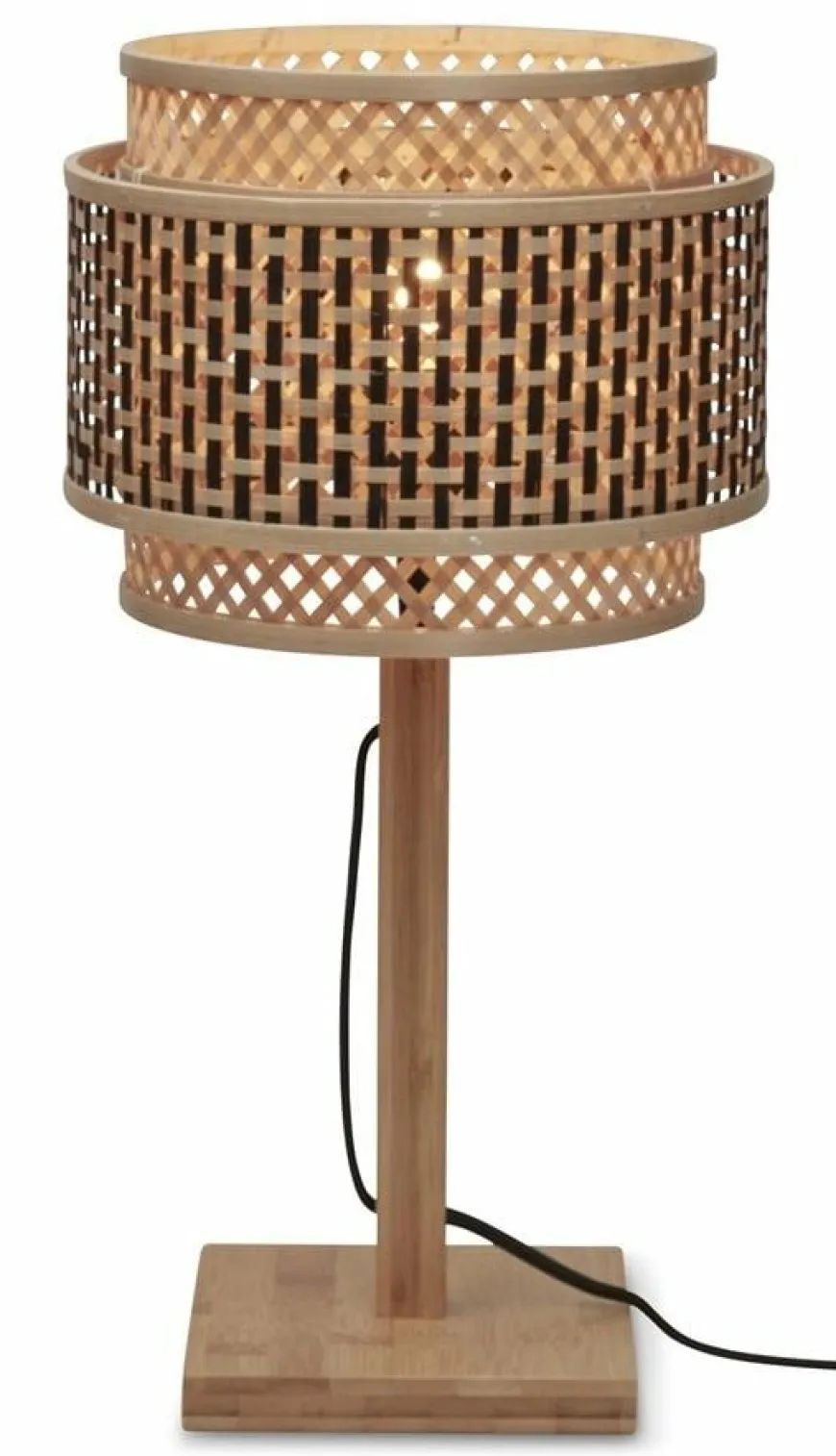 Good&Mojo Tafellamp Bhutan naturel 2520 zwart naturel