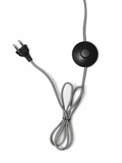 Good&Mojo Vloerlamp Andes bamboe eco linnen donkergrijs