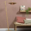 Good&Mojo Vloerlamp Bali bamboe naturel naturel/zwart M kap Ø44