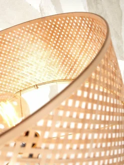 Good&Mojo Vloerlamp Java bamboe met plankjes