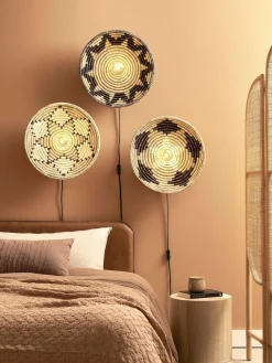 Good&Mojo Wandlamp Andros dia. 45cm naturel/wit