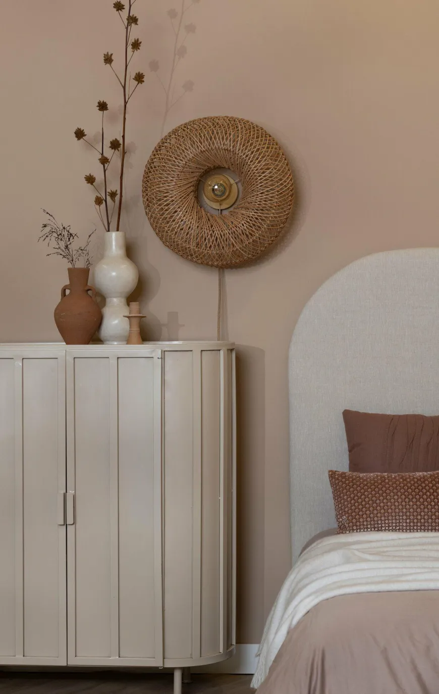 Good&Mojo Wandlamp Arizona bamboe ø50x23cm naturel S