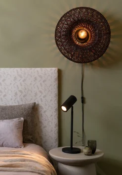 Good&Mojo Wandlamp Arizona bamboe ø50x23cm burgundy S