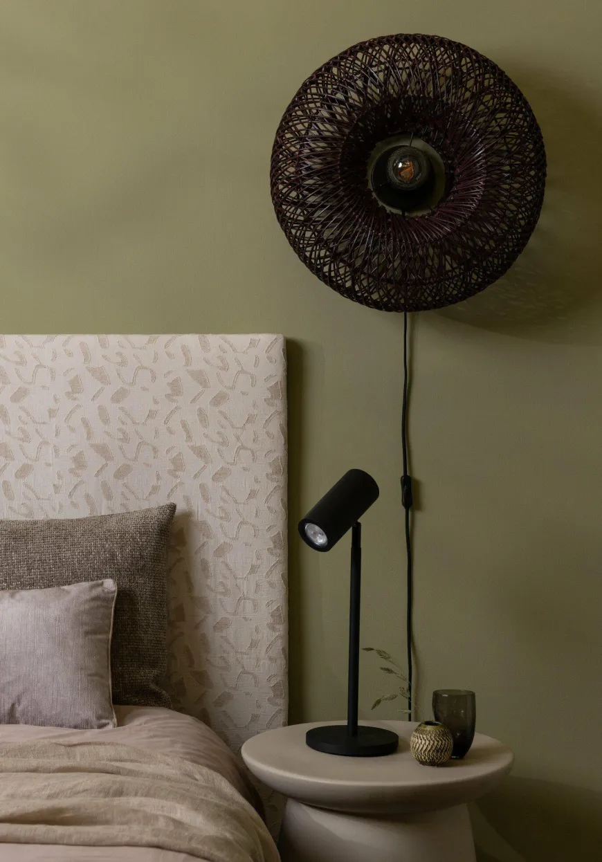 Good&Mojo Wandlamp Arizona bamboe ø50x23cm burgundy S