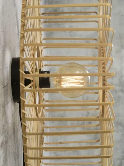 Good&Mojo Wandlamp Bromo bamboe Ø 60 naturel L