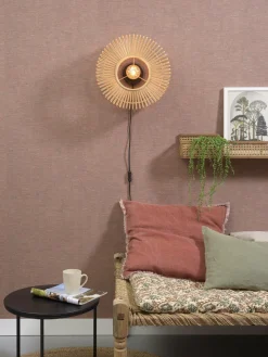 Good&Mojo Wandlamp Bromo bamboe Ø 40 naturel S