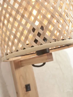 Good&Mojo Wandlamp Java met plank naturel