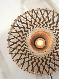 Good&Mojo Wandlamp Kalimantan XS 30cm zwart naturel