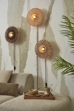 Good&Mojo Wandlamp Kalimantan XS 30cm zwart naturel