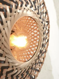 Good&Mojo Wandlamp Kalimantan XS 30cm zwart naturel