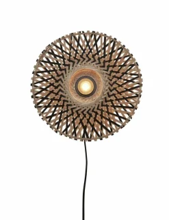 Good&Mojo Wandlamp Kalimantan XS 30cm zwart naturel
