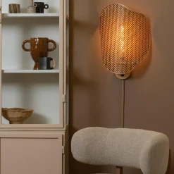 Good&Mojo Wandlamp Kinabalu bambo 40x10xh.50cm naturel bruin