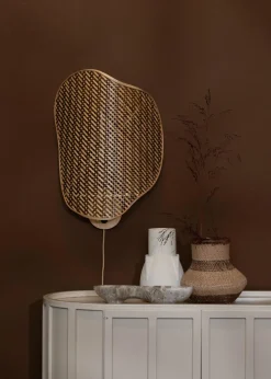 Good&Mojo Wandlamp Kinabalu bambo 40x10xh.50cm naturel bruin