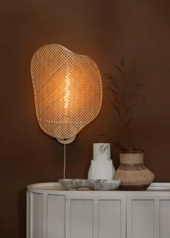 Good&Mojo Wandlamp Kinabalu bamboe 40x10xh.50cm naturel