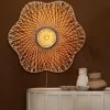 Good&Mojo Wandlamp Madura bamboe ø87x20cm naturel bruin L