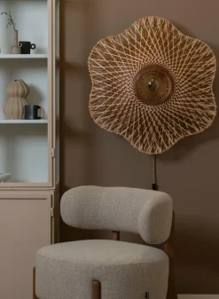 Good&Mojo Wandlamp Madura bamboe ø87x20cm naturel bruin L