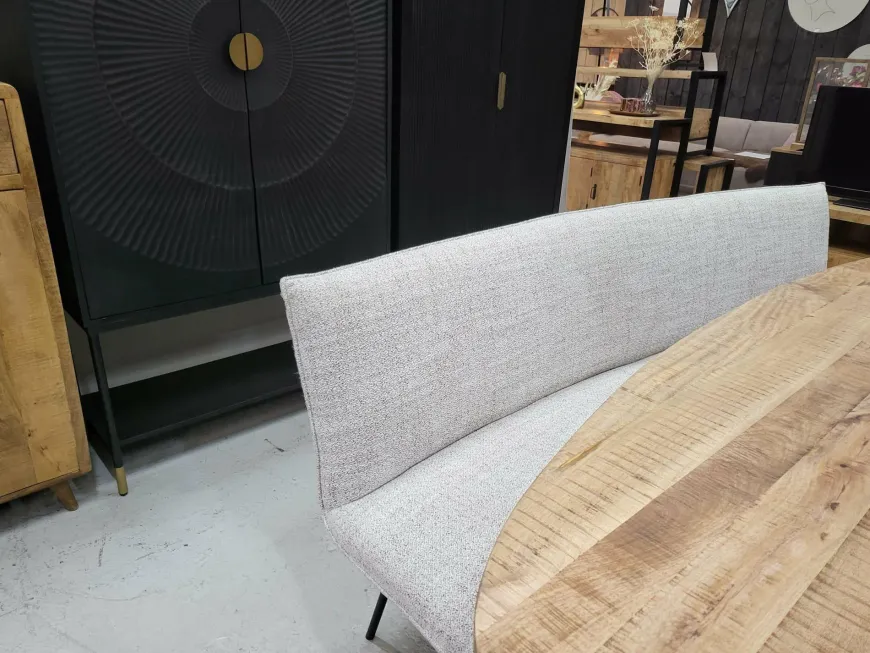 H.E. Design Eettafelbank Simba Ovaal