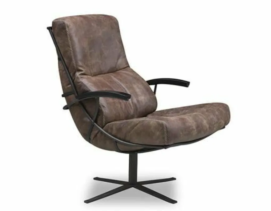 Het Anker Draaifauteuil Rasmus Afrika Leer S