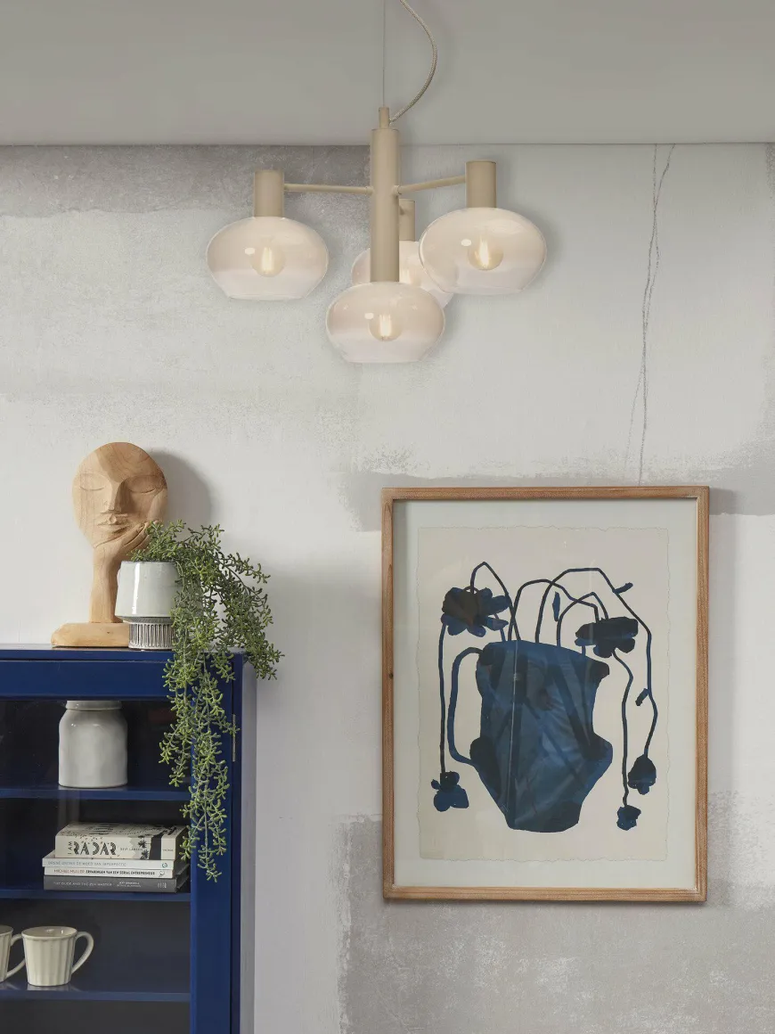 it's about RoMi Hanglamp Bologna 4-arm kleurverl. melkwit