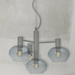 it's about RoMi Hanglamp Bologna 4-arm kleurverl. lichtgrijs