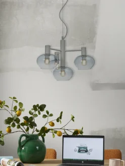 it's about RoMi Hanglamp Bologna 4-arm kleurverl. lichtgrijs