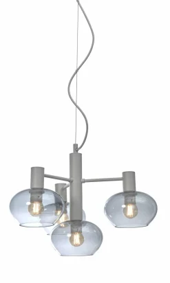 it's about RoMi Hanglamp Bologna 4-arm kleurverl. lichtgrijs