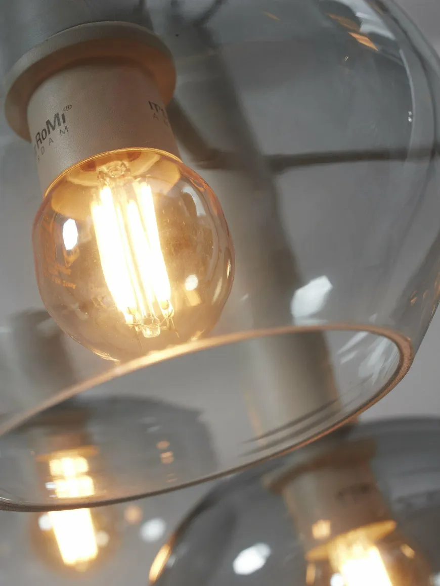 it's about RoMi Hanglamp Bologna 4-arm kleurverl. lichtgrijs