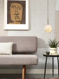 it's about RoMi Hanglamp glas/ijzer Carrara bol wit marmerprint/goud S
