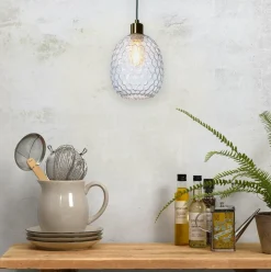 it's about RoMi Hanglamp glas Venice ovaal transparant