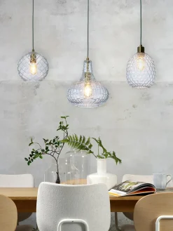 it's about RoMi Hanglamp glas Venice ovaal transparant