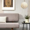 it's about RoMi Hanglamp glas/ijzer Carrara bol wit marmerprint/goud L