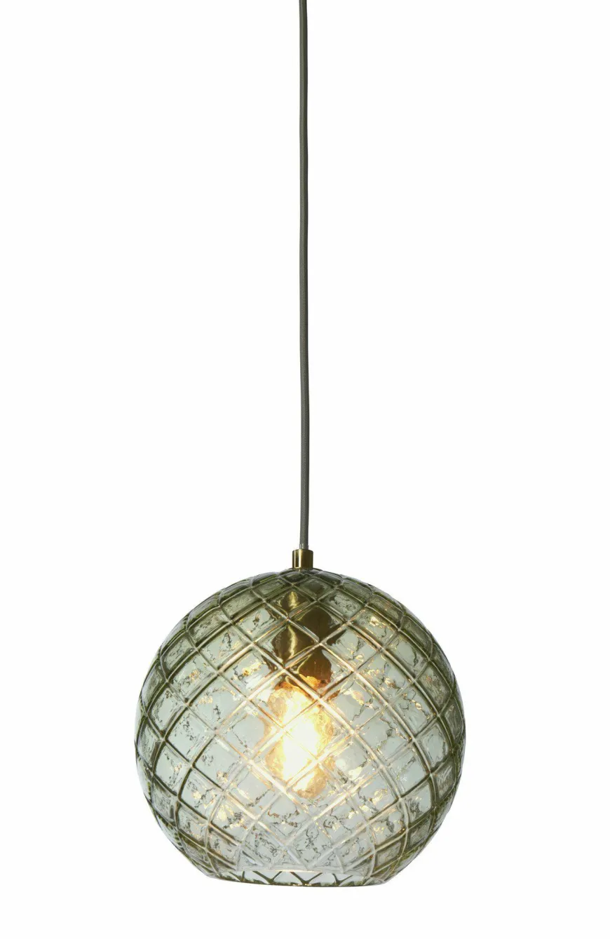 it's about RoMi Hanglamp glas Venice bol groen