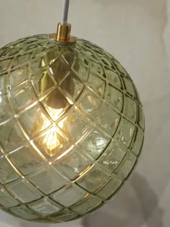 it's about RoMi Hanglamp glas Venice bol groen