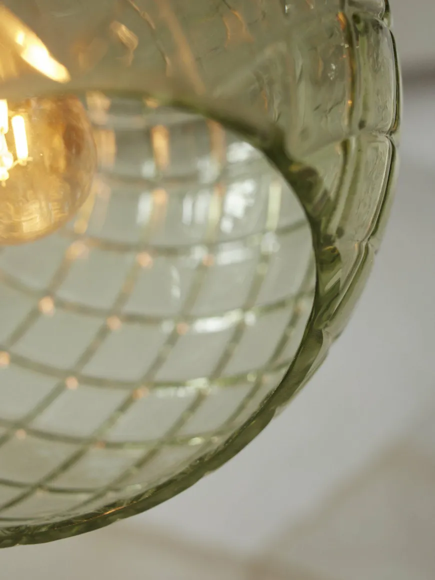 it's about RoMi Hanglamp glas Venice bol groen