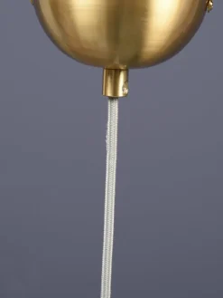 it's about RoMi Hanglamp glas Brussels Ø 13 transparant/goud rechtvormig