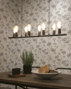 it's about RoMi Hanglamp ijzer Miami 8-armen verstelbaar zwart