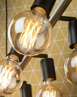 it's about RoMi Hanglamp ijzer Miami 8-armen verstelbaar zwart