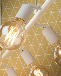 it's about RoMi Hanglamp ijzer Miami 8-arm verstelbaar wit