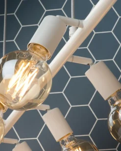 it's about RoMi Hanglamp ijzer Miami 8-arm verstelbaar wit