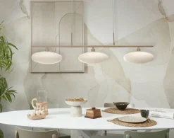 it's about RoMi Hanglamp Sapporo 3-schijf wit/zand