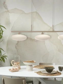 it's about RoMi Hanglamp Sapporo 3-schijf wit/zand