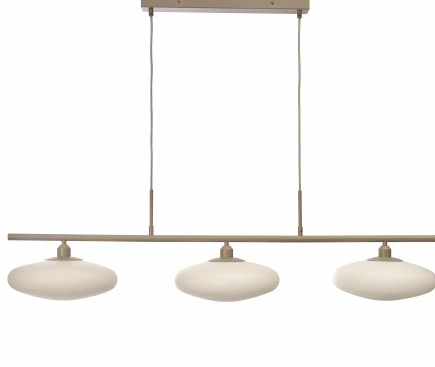 it's about RoMi Hanglamp Sapporo 3-schijf wit/zand
